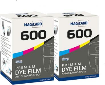 Magicard 600 Farbband YMCKO MB300YMCKO für den farbigen Druck von bis zu 300 Kartenseiten in Farbe inkl. Reinigungsrolle.