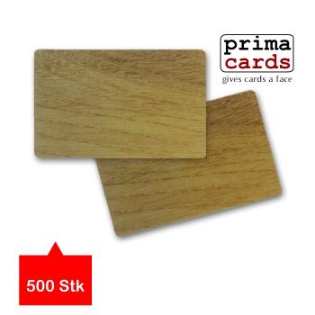 Plastikkarten in Holz-Optik beidseitig glänzend laminiert 86 x 54x 0,76 mm VPE 500 Stk günstig kaufen