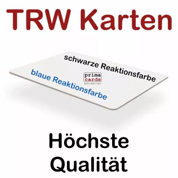 TRW-Karten TRW REWRITABLE PLASTIKKARTEN in weiss 100 Stk günstig kaufen