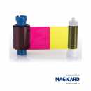 Magicard Farbband YMCKO MA300YMCKO NEU XX300YMCKO für den farbigen Druck von bis zu 300 Kartenseiten in Farbe inkl. Reinigungsrolle.